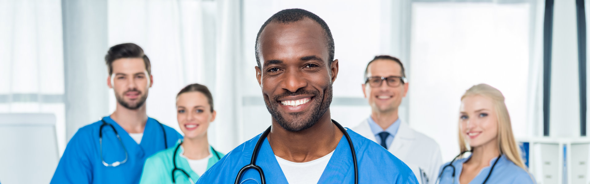 group of medical professionals smiling